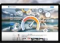 Laptop displaying a fast-loading WordPress website.