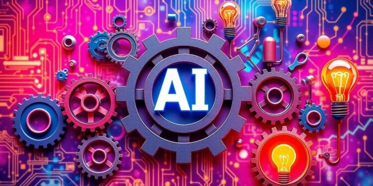 Collage of AI tools for effortless link building.