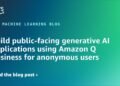featured images ML 18565 1120x630 Toolz Guru Build public-facing generative AI applications using Amazon Q Business for anonymous users