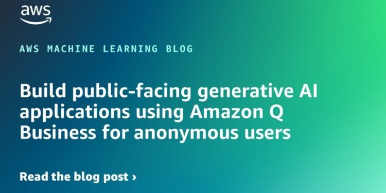 featured images ML 18565 1120x630 Toolz Guru Build public-facing generative AI applications using Amazon Q Business for anonymous users