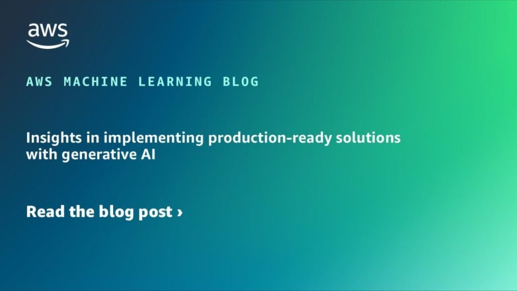 insights in implementing 1120x630 Toolz Guru Insights in implementing production-ready solutions with generative AI